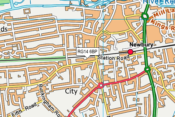 RG14 6BP map - OS VectorMap District (Ordnance Survey)