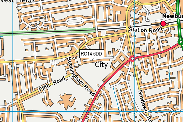 RG14 6DD map - OS VectorMap District (Ordnance Survey)