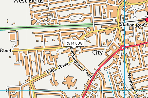 RG14 6DG map - OS VectorMap District (Ordnance Survey)