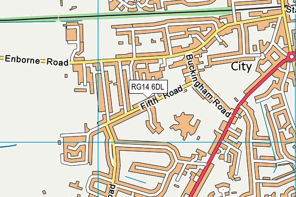 RG14 6DL map - OS VectorMap District (Ordnance Survey)