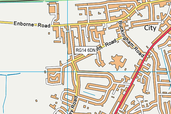 RG14 6DN map - OS VectorMap District (Ordnance Survey)