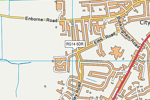 RG14 6DR map - OS VectorMap District (Ordnance Survey)