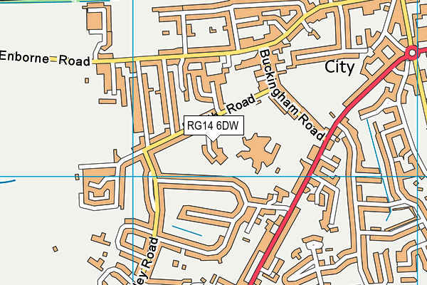 RG14 6DW map - OS VectorMap District (Ordnance Survey)