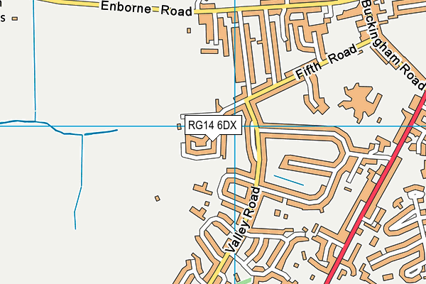 RG14 6DX map - OS VectorMap District (Ordnance Survey)