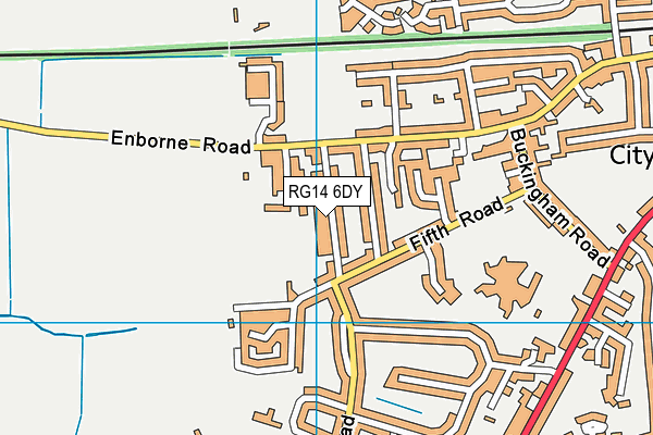 RG14 6DY map - OS VectorMap District (Ordnance Survey)