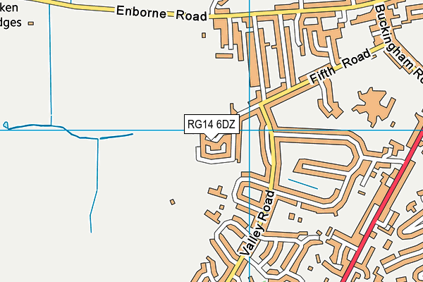 RG14 6DZ map - OS VectorMap District (Ordnance Survey)