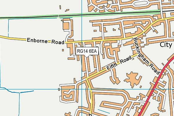 RG14 6EA map - OS VectorMap District (Ordnance Survey)