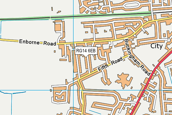RG14 6EB map - OS VectorMap District (Ordnance Survey)