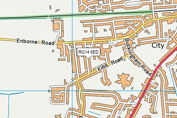 RG14 6ED map - OS VectorMap District (Ordnance Survey)