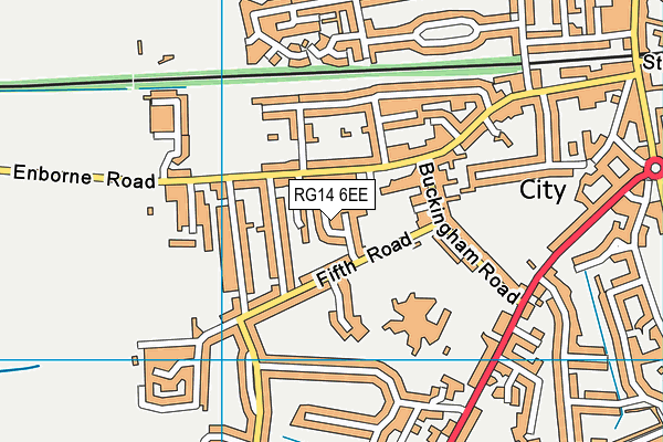 RG14 6EE map - OS VectorMap District (Ordnance Survey)