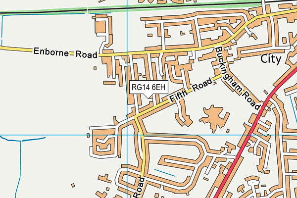 RG14 6EH map - OS VectorMap District (Ordnance Survey)