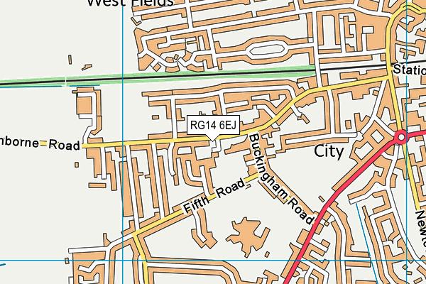 RG14 6EJ map - OS VectorMap District (Ordnance Survey)