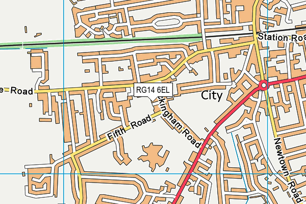 RG14 6EL map - OS VectorMap District (Ordnance Survey)