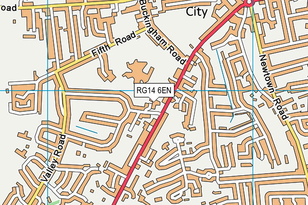 RG14 6EN map - OS VectorMap District (Ordnance Survey)