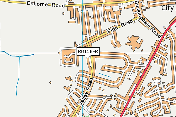 RG14 6ER map - OS VectorMap District (Ordnance Survey)