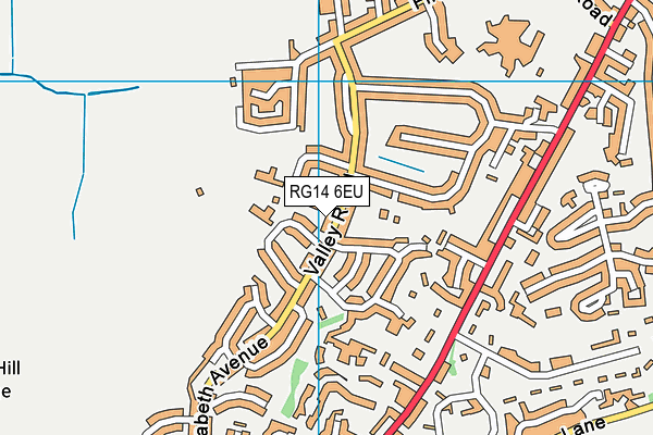 RG14 6EU map - OS VectorMap District (Ordnance Survey)