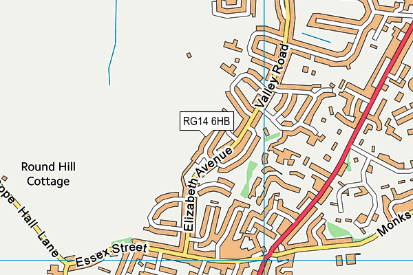 RG14 6HB map - OS VectorMap District (Ordnance Survey)