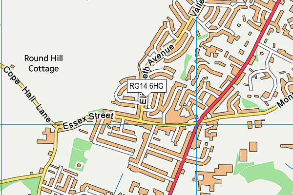 RG14 6HG map - OS VectorMap District (Ordnance Survey)