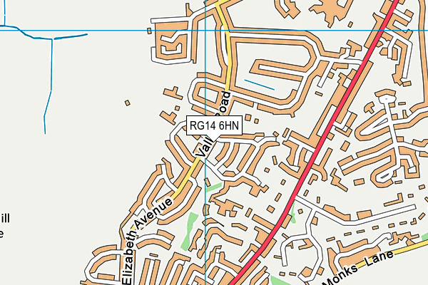 RG14 6HN map - OS VectorMap District (Ordnance Survey)