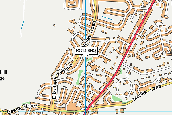 RG14 6HQ map - OS VectorMap District (Ordnance Survey)