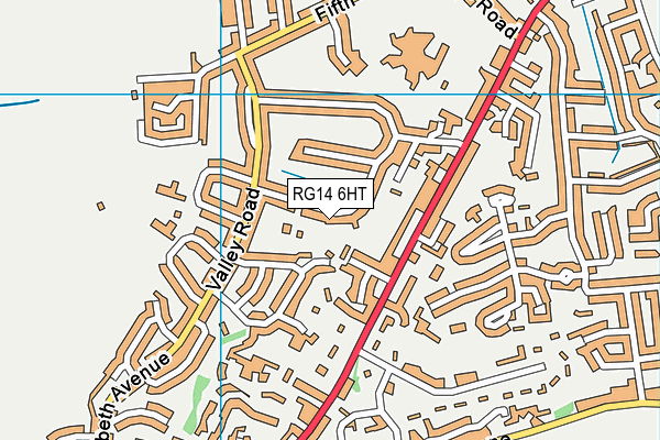 RG14 6HT map - OS VectorMap District (Ordnance Survey)