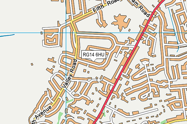RG14 6HU map - OS VectorMap District (Ordnance Survey)