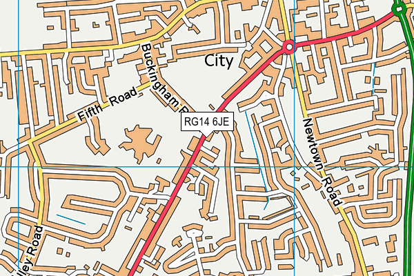 RG14 6JE map - OS VectorMap District (Ordnance Survey)