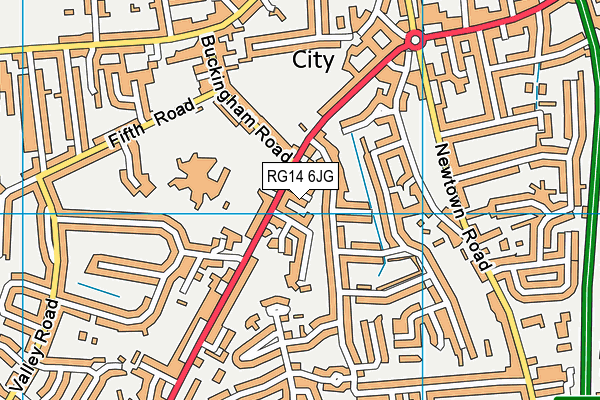 RG14 6JG map - OS VectorMap District (Ordnance Survey)