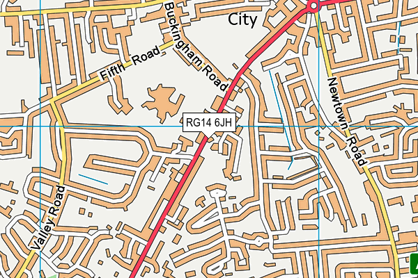 RG14 6JH map - OS VectorMap District (Ordnance Survey)