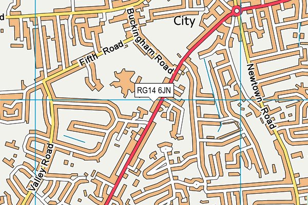 RG14 6JN map - OS VectorMap District (Ordnance Survey)