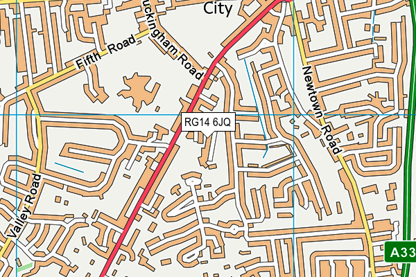 RG14 6JQ map - OS VectorMap District (Ordnance Survey)