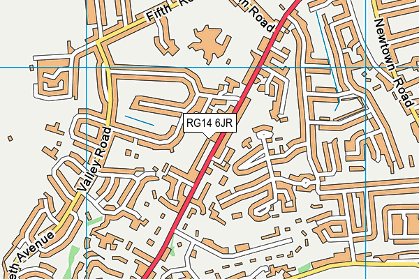 RG14 6JR map - OS VectorMap District (Ordnance Survey)