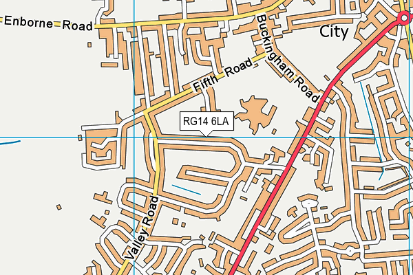 RG14 6LA map - OS VectorMap District (Ordnance Survey)