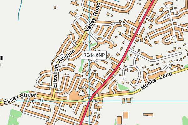 RG14 6NP map - OS VectorMap District (Ordnance Survey)