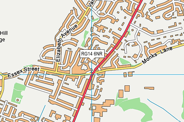 RG14 6NR map - OS VectorMap District (Ordnance Survey)