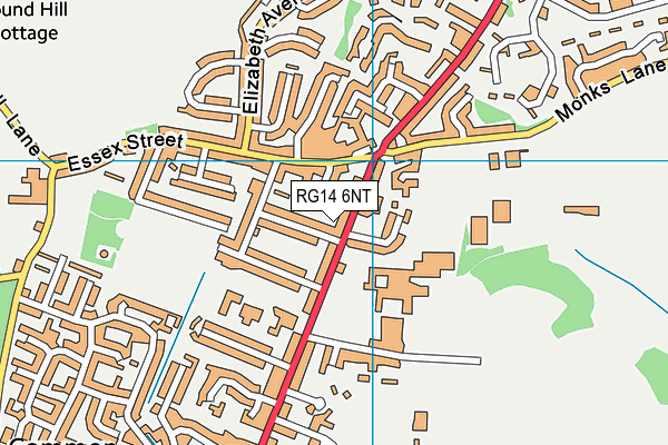 RG14 6NT map - OS VectorMap District (Ordnance Survey)