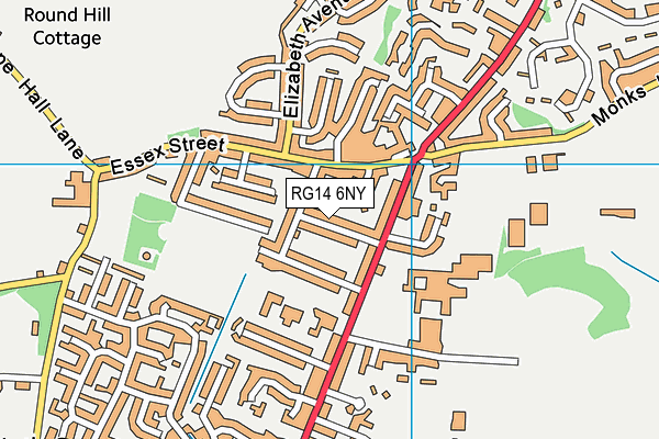 RG14 6NY map - OS VectorMap District (Ordnance Survey)