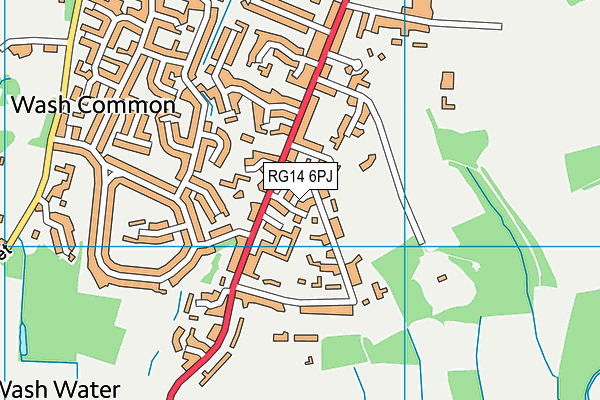 RG14 6PJ map - OS VectorMap District (Ordnance Survey)
