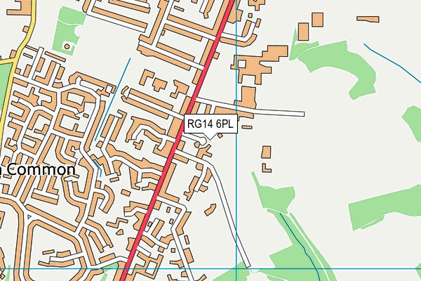 RG14 6PL map - OS VectorMap District (Ordnance Survey)