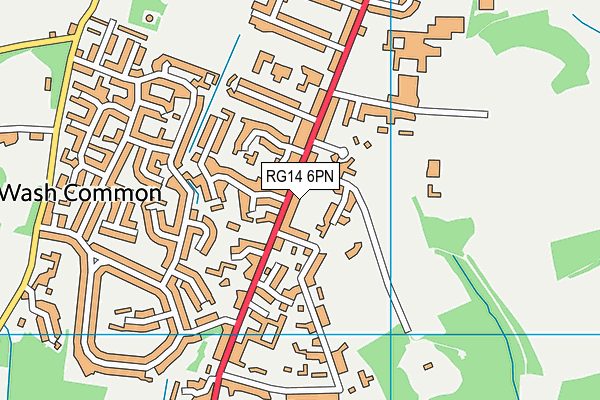 RG14 6PN map - OS VectorMap District (Ordnance Survey)