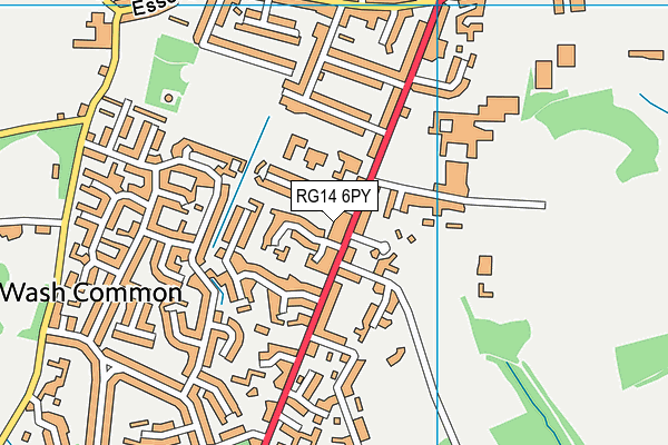 RG14 6PY map - OS VectorMap District (Ordnance Survey)
