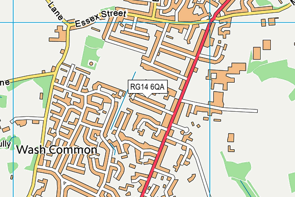RG14 6QA map - OS VectorMap District (Ordnance Survey)