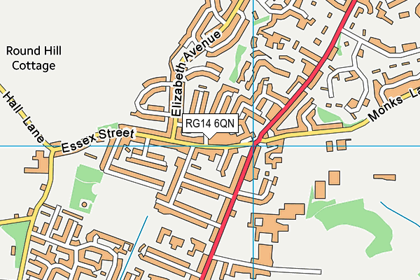 RG14 6QN map - OS VectorMap District (Ordnance Survey)