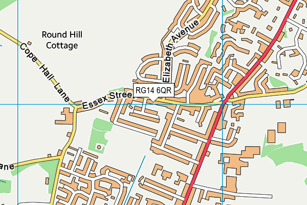 RG14 6QR map - OS VectorMap District (Ordnance Survey)