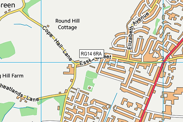 RG14 6RA map - OS VectorMap District (Ordnance Survey)