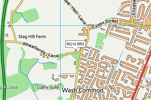 RG14 6RG map - OS VectorMap District (Ordnance Survey)