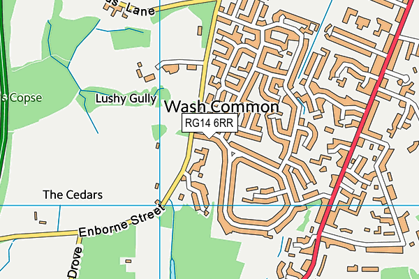 RG14 6RR map - OS VectorMap District (Ordnance Survey)