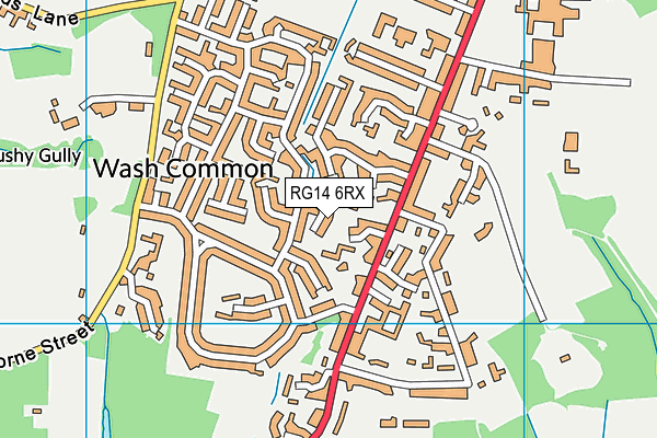 RG14 6RX map - OS VectorMap District (Ordnance Survey)