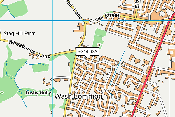 RG14 6SA map - OS VectorMap District (Ordnance Survey)