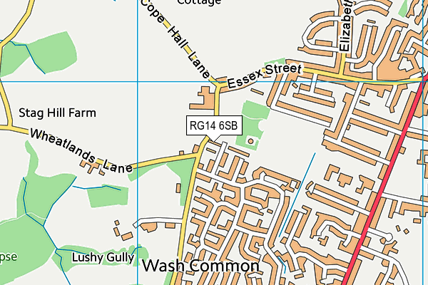 RG14 6SB map - OS VectorMap District (Ordnance Survey)